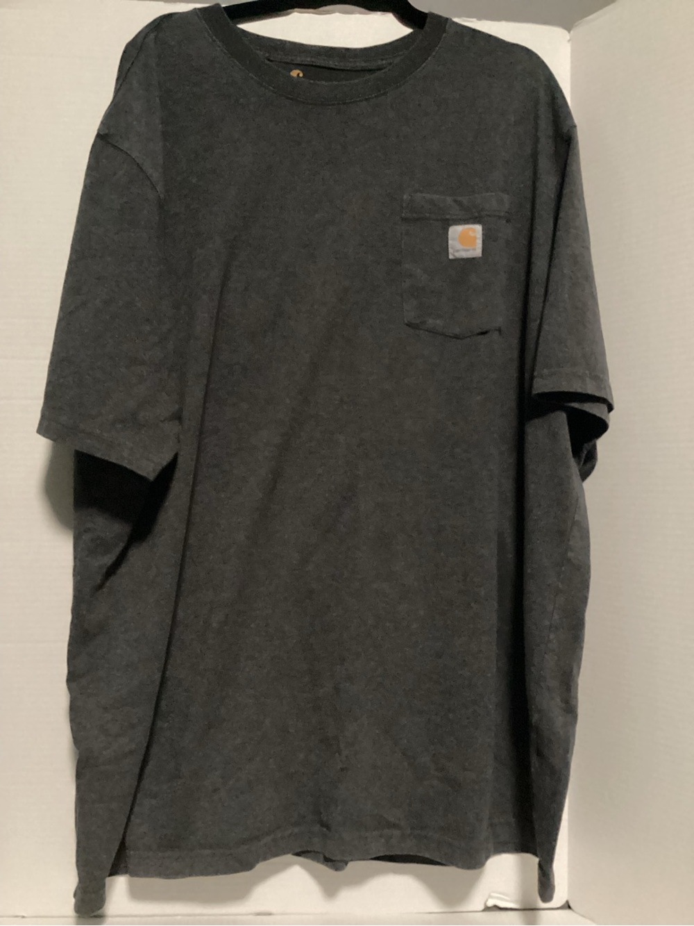 Carhartt Men's Pocket Tee in Dark Charcoal 2x